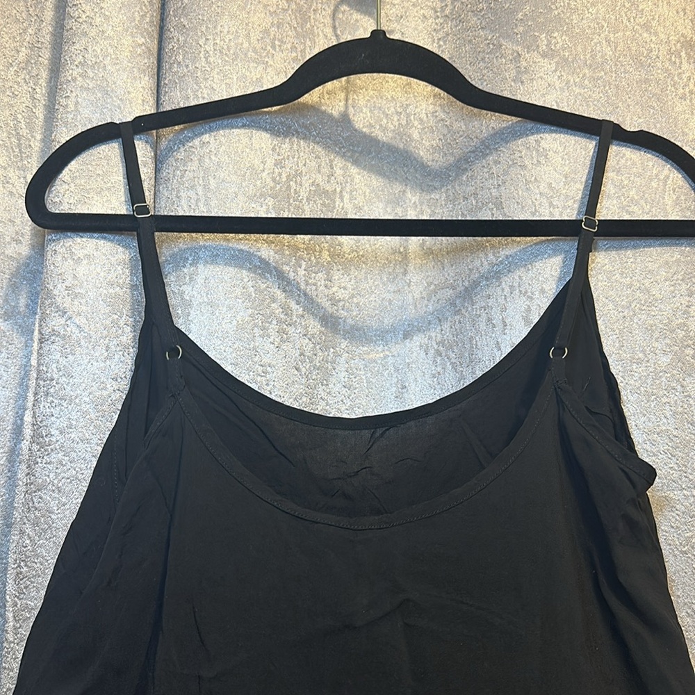 Free people black spaghetti strap blouse size small‎ - Picture 4 of 8